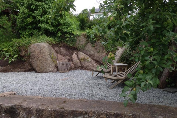 Anläggning av uteplats